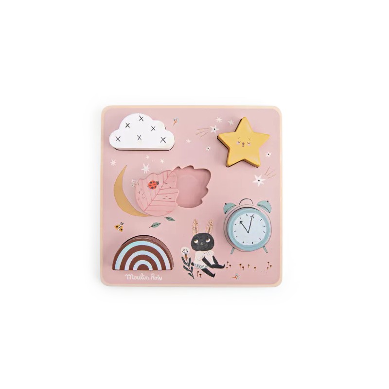 Puzzle encastrable sensoriel - Moulin Roty