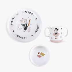 SET VAISSELLE PORCELAINE -...