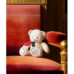L’Ours Élysée – Doudou plat fabriqué en France – 22 cm - DOUDOU ET COMPAGNIE