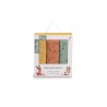 Set de 3 langes imprimés (sauge/argile/ocre) moulin roty
