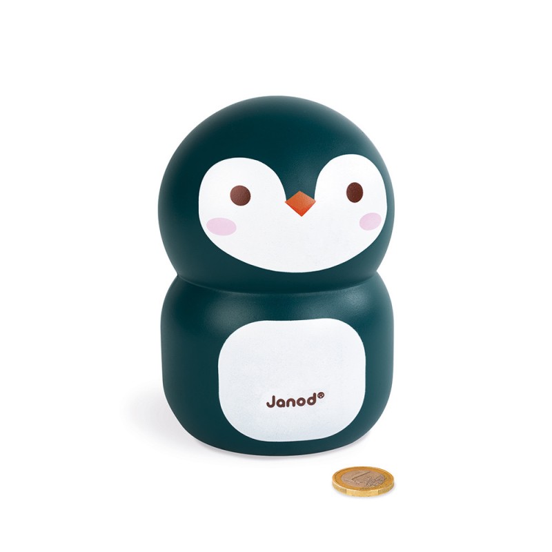 Tirelire Pingouin (bois) JANOD