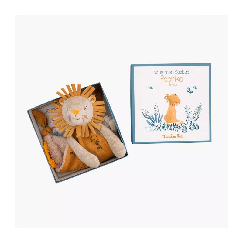 DOUDOU ATTACHE - TETINE LION - MOULIN ROTY
