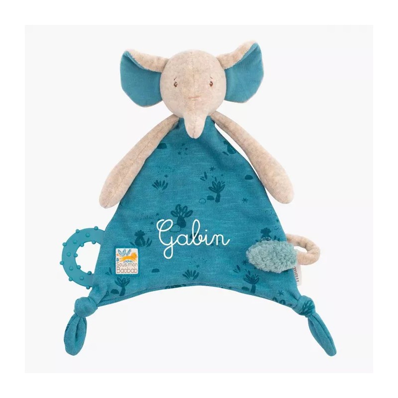 DOUDOU ATTACHE - TETINE ELEPHANT - MOULIN ROTY