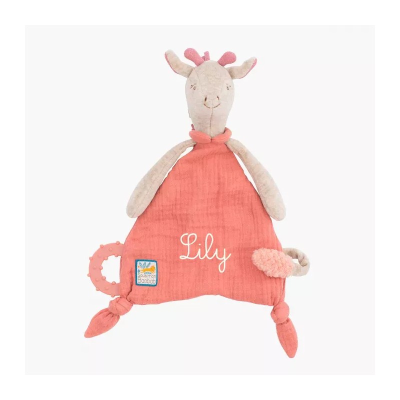 DOUDOU ATTACHE - TETINE GIRAFE - MOULIN ROTY