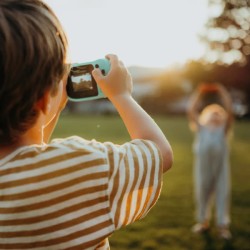 Appareil photo etanche pour enfants turquoise - KIDYWOLF
