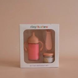 Coffret d'anniversaire Tiny Harlow - pot, cuillère et biberon magique