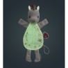 Doudou marionnette phosphorescent licorne - lilliputiens