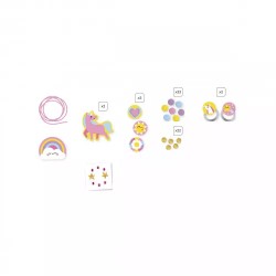 4 BIJOUX EN BOIS A CREER RAINBOW LAND - djeco