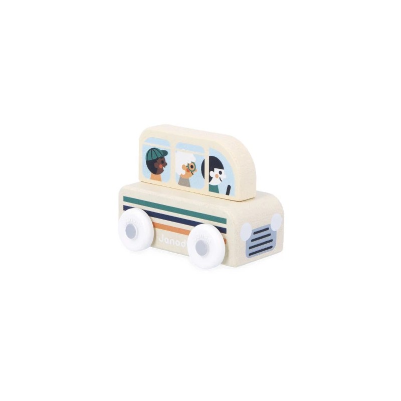 vehicule bus en bois - JANOD