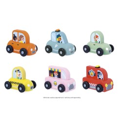 VEHICULE - Camion de pompiers en bois - JANOD