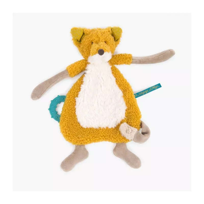 Doudou attache - tétine renard Moulin Roty