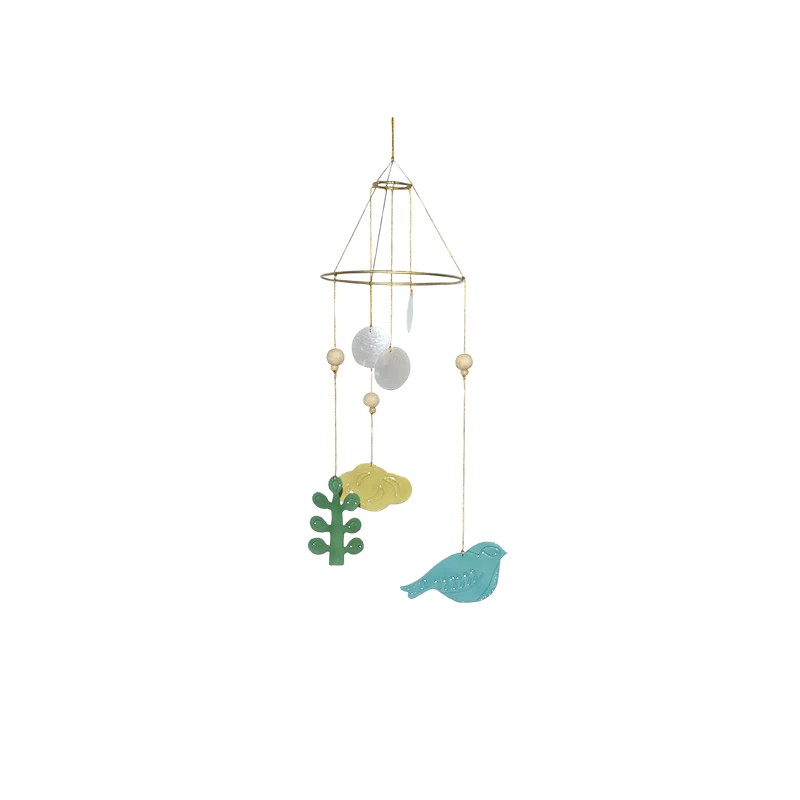 Mobile déco pour enfant - Nacre et Nuage- L'oiseau bateau