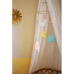 Mobile déco pour enfant - Nacre et Lune - l'oiseau bateau