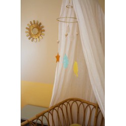 Mobile déco pour enfant - Nacre et Étoile - l'oiseau bateau