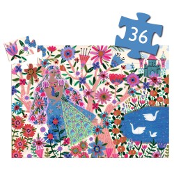 La princesse et son paon - 36 pcs - djeco