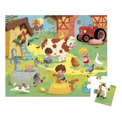 Puzzle Une Journée à la Ferme 24 pièces - janod