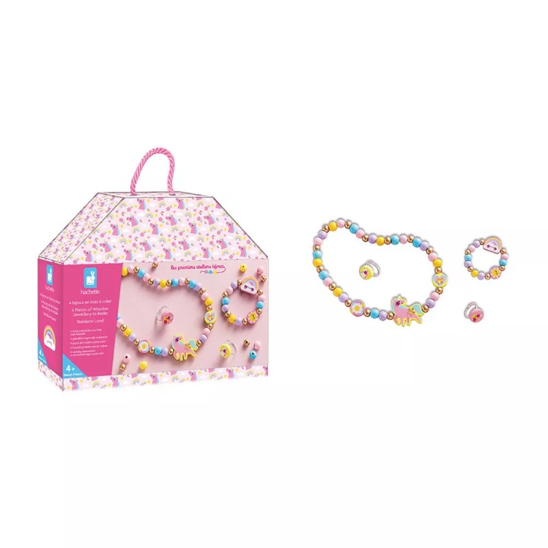 4 BIJOUX EN BOIS A CREER RAINBOW LAND - djeco