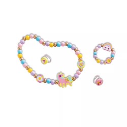 4 BIJOUX EN BOIS A CREER RAINBOW LAND - djeco